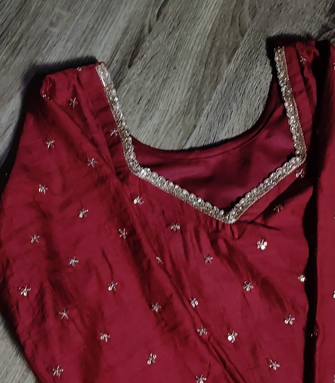 embroidered dupatta suit