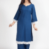 sahar suit calm, fresh, simple & graceful, perfect for this soothing blue color