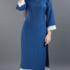 sahar suit calm, fresh, simple & graceful, perfect for this soothing blue color